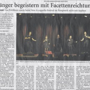 ARTICLE DE PRESSE CORPUS ALLEMAGNE WILSHEMHAVEN 2017