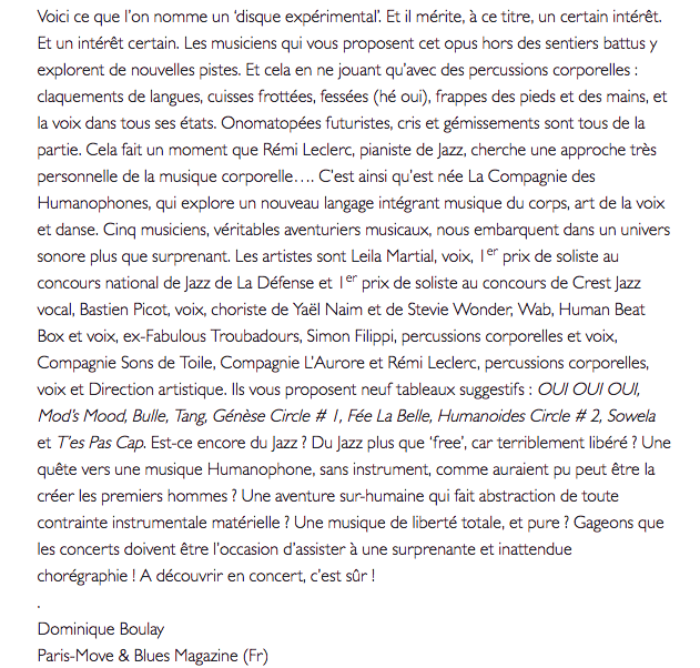 ARTICLE DE PRESSE PARIS MOVE 2